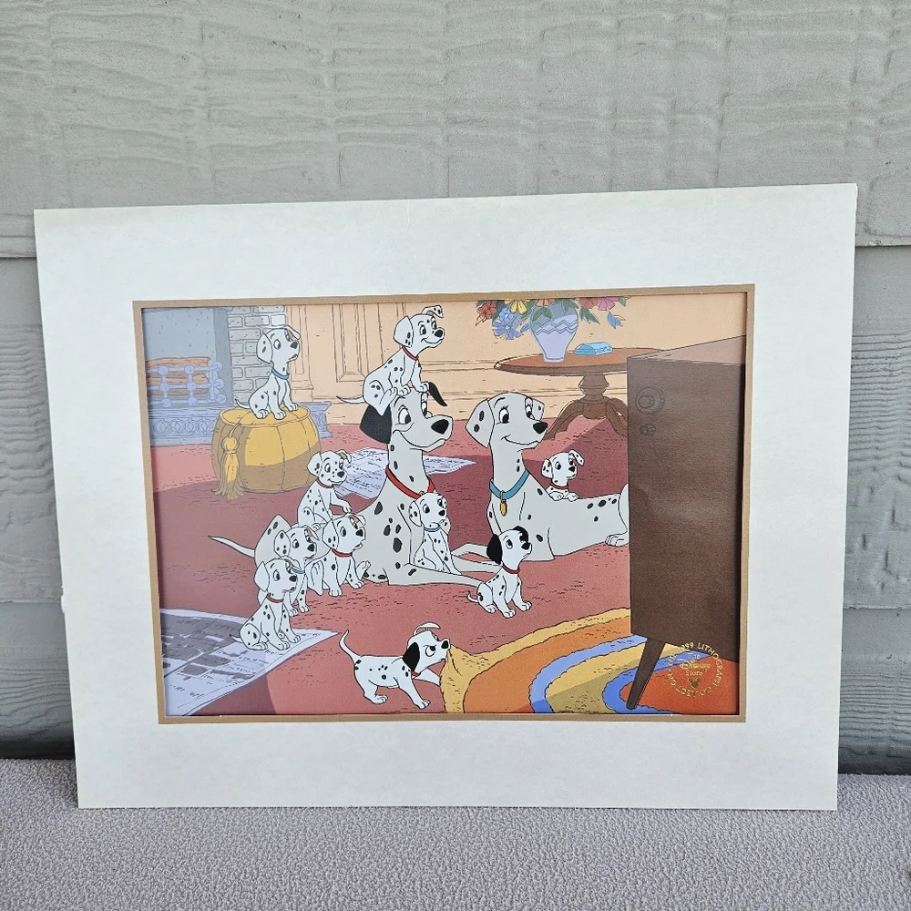 Disney Store Lithograph Photo Set 4 Mulan 101 Dalmatians Toy Story 2 Simba Lion